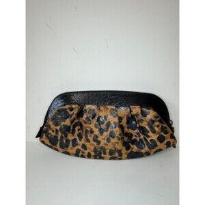 CHI BY CARLOS FALCHI ANIMAL PRINT/SNAKESKIN CLUTCH  new